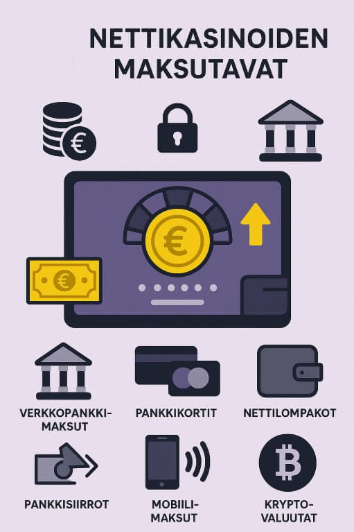 nettikasinoiden maksutavat